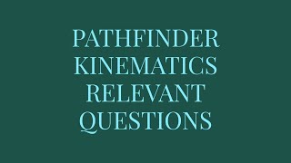 KINEMATICS PATHFINDER DISCUSSION  JEE ADV 2025 [upl. by Aihseket724]