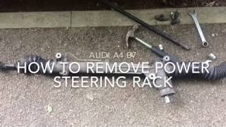 Audi A4 B6B7 How to remove Power steering rack RHD Passat B5 [upl. by Louisa]