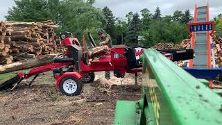 Wallenstein 835 cutting firewood [upl. by Steel]