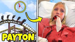 Payton fell off the roller coaster then Ninja Kidz TV [upl. by Yks]