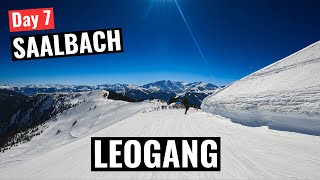 Saalbach day 7  Skiing Leogang one last time [upl. by Notserc]