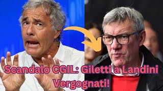 Scandalo choc Giletti smaschera Landini e la cgil 30 milioni spariti [upl. by Adnalue]