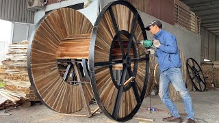 The Worlds Largest Wood Recycling Factory  Electric Coil Production Process from Pallet Wood [upl. by Orson377]