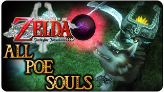 The Legend of Zelda Twilight Princess HD All Poes Souls [upl. by Nirehs196]