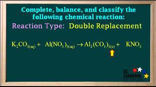 WCLN  Complete balance and classify reactions  3  Chemistry [upl. by Asirrom]