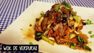 WOK O SALTEADO DE VERDURAS ESTILO ORIENTAL [upl. by Rina]