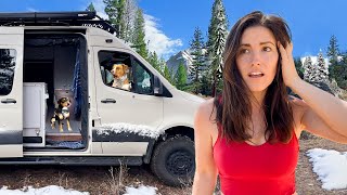 This is Tougher Than I Expected  Winter Van Life with Two Rescue Dogs [upl. by Casavant]