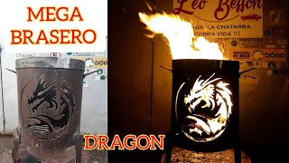 Mega BRASERO Dragón de FUEGO [upl. by Anilorak974]