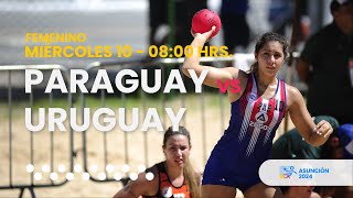 BEACH HANDBALL SCA SENIOR FEMENINO 2024  PARAGUAY vs URUGUAY [upl. by Aihsal]