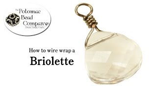 How to Wire Wrap a Briolette [upl. by Burner]