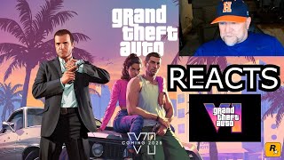 Ned Luke Michael GTA V REACTS and DISCUSSES GTA VI trailer [upl. by Acnayb54]