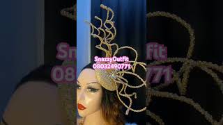 Gold rhinestones swirl fascinator❤️♥️♥️♥️ [upl. by Eerased24]