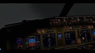 XP11 Zibo 737 Night landing at ULLI Pulkovo [upl. by Ecurb]