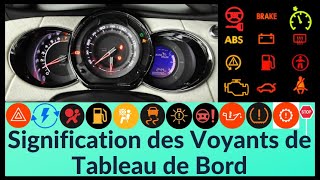 La signification des voyants de tableau de bord des voiture [upl. by Sadiras]