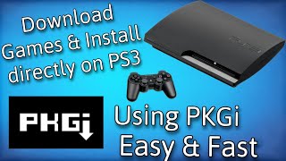 How To Install Games with PKGi on PS3 [upl. by Satterfield258]