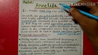 Phylum Annelida characters and classification explain [upl. by Bearce66]