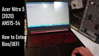 Acer Nitro 5 2020 AN51554 How to Enter the Bios [upl. by Michale]