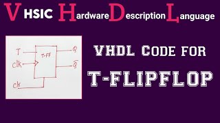 VHDL CODE FOR TFLIPFLOP ExploretheWAY [upl. by Anna-Diane950]