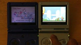 Diferencias Entre Gameboy Advance SP normal y SP Brighter [upl. by Davena]