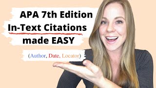 InText Citations Made Easy APA 7th Edition Format [upl. by Aleehs]