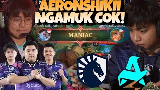 AERONSHIKII NGAMUK LANGSUNG MANIAC  MERINDINGGG  LIQUID VS AURORA MATCH 1  SWISS STAGE DAY 6 [upl. by Katha887]