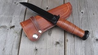 Knife making  Kabar USN Mark I sheath making [upl. by Ferrand806]