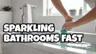 Easy Bathroom Cleaning Hacks In 2024 [upl. by Aisatana]