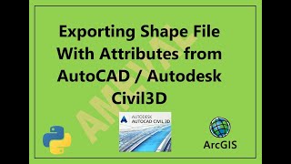 Exporting Shape File With Attributes from Autodesk AutoCAD Civil3D autocad youtube [upl. by Itisahc]