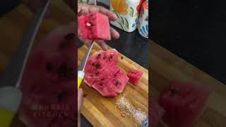 Watermelon Sorbet lovers save panikonga🍉🔥  sorbet recipe sorbet asmr shorts [upl. by Aremus]