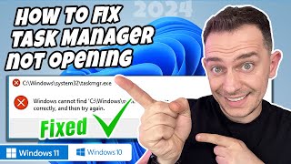 Task Manager not Opening on Windows Easy Fix [upl. by Aiyekal]