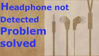 Headphone or handsfree not detected in Laptop or Desktop [upl. by Sherj]