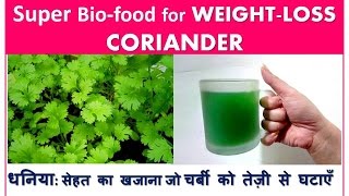 धनिया सेहत का खजाना जो चर्बी को तेज़ी से घटाए  Super Biofood for WeightLoss  CORIANDER Benefits [upl. by Naitsirhk]