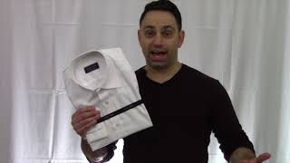 Unboxing and review of Tailor Store Saville Row dress shirt [upl. by Hgielhsa]