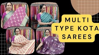 Multi Type Kota Sarees by Anitha Reddy \\ Trends Block Prints \\ [upl. by Cotter]