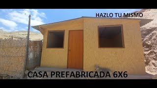 COMO HACER UNA CASA DE MADERA 6X6 PREFABRICADA [upl. by Alaine]