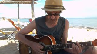 Nikola Bujukliev  Flamingo Beach Greece relaxed cover Grkinja Miki Jevremovic [upl. by Eppes]