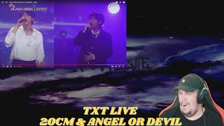 Reaction To TXT LIVE  20CM  Angel Or Devil [upl. by Shreeves]