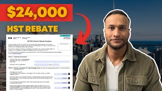 How To Claim HST New Condo Rebate 2024  Step by Step Tutorial [upl. by Attenrev]