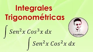 Integrales Trigonométricas  Potencias de Seno y Coseno  EasyMaths [upl. by Ardekal]