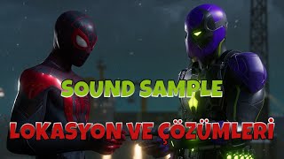 SpiderMan Miles Morales  Ses kayıtları SOUND SAMPLE [upl. by Nairahcaz]