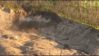 Chilcotin River Landslide Shown Destabilizing [upl. by Unhsiv]