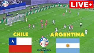 🔴ARGENTINA vs CHILE LIVE I COPA AMERICA 2024  MATCH LIVE NOW [upl. by Riki]