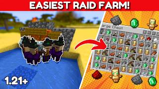 THE EASIEST RAID FARM MINECRAFT JAVA 121 [upl. by Wells]