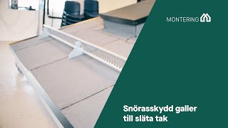 Montering Snörasskydd galler till släta tak [upl. by Symer]