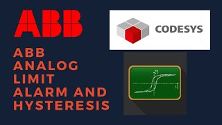 ABB LIMIT ALARM  ABB HYSTERESIS  ABB CODESYS FUNCTION BLOCKS  CODESYS HMI VISUALISATION [upl. by Maddox100]