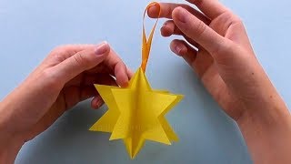 Sterne basteln mit Papier  Einfache Weihnachtssterne falten  DIY Weihnachtsdeko [upl. by Torrin]