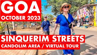 Goa  Sinquerim to Candolim October  2023  Situation Update  Goa Vlog  North Goa  Beach Road [upl. by Trstram]