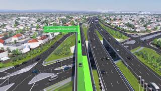 Tullamarine Freeways new M80 Ring Road and Mickleham Road exit [upl. by Rufena]