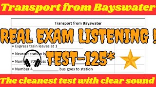 transport from bayswater ielts listening test with answers [upl. by Milan528]