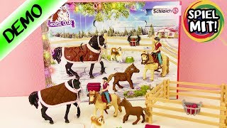 Adventskalender 2017 SCHLEICH Horse Club Unboxing  Wir öffnen alle 24 Türchen Advent Calendar [upl. by Haneeja]